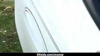 Sexy wild chick gets paid to fuck 3 porn video